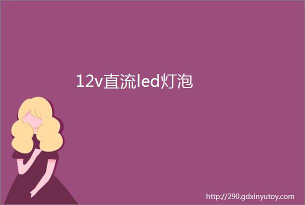 12v直流led灯泡