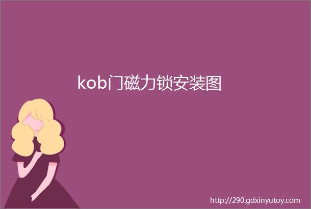 kob门磁力锁安装图