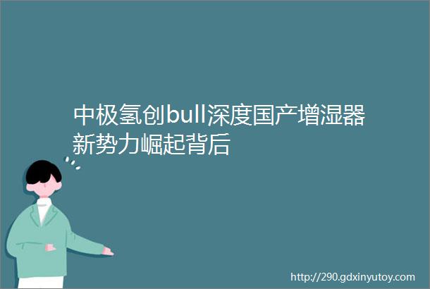 中极氢创bull深度国产增湿器新势力崛起背后